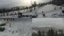 Sdružený snímek okolí chaty Myslivna