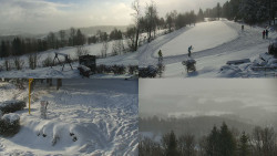 Sdružený snímek okolí chaty Myslivna