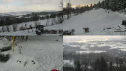 Sdružený snímek okolí chaty Myslivna