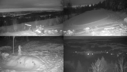 Sdružený snímek okolí chaty Myslivna