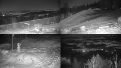 Sdružený snímek okolí chaty Myslivna