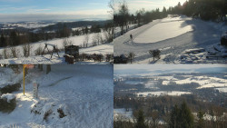 Sdružený snímek okolí chaty Myslivna