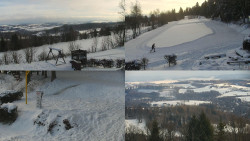 Sdružený snímek okolí chaty Myslivna