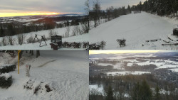 Sdružený snímek okolí chaty Myslivna