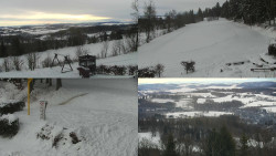 Sdružený snímek okolí chaty Myslivna