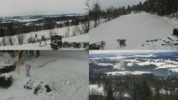 Sdružený snímek okolí chaty Myslivna