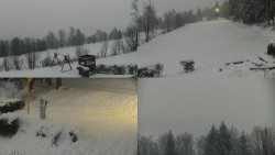 Sdružený snímek okolí chaty Myslivna