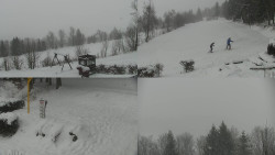 Sdružený snímek okolí chaty Myslivna