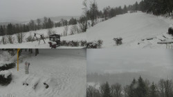 Sdružený snímek okolí chaty Myslivna