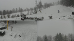 Sdružený snímek okolí chaty Myslivna