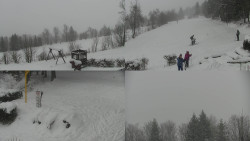 Sdružený snímek okolí chaty Myslivna