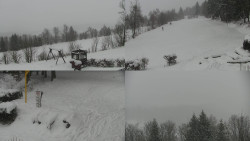 Sdružený snímek okolí chaty Myslivna