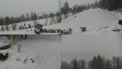 Sdružený snímek okolí chaty Myslivna