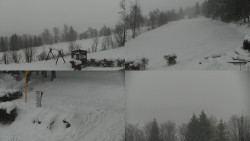 Sdružený snímek okolí chaty Myslivna