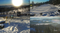 Sdružený snímek okolí chaty Myslivna