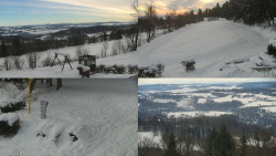 Sdružený snímek okolí chaty Myslivna