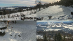 Sdružený snímek okolí chaty Myslivna