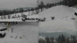 Sdružený snímek okolí chaty Myslivna