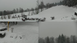 Sdružený snímek okolí chaty Myslivna