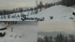 Sdružený snímek okolí chaty Myslivna