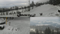 Sdružený snímek okolí chaty Myslivna