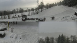 Sdružený snímek okolí chaty Myslivna