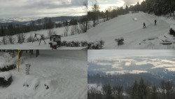 Sdružený snímek okolí chaty Myslivna