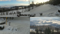 Sdružený snímek okolí chaty Myslivna