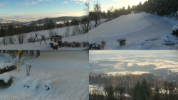 Sdružený snímek okolí chaty Myslivna