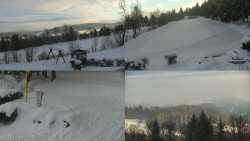 Sdružený snímek okolí chaty Myslivna