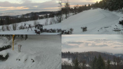 Sdružený snímek okolí chaty Myslivna