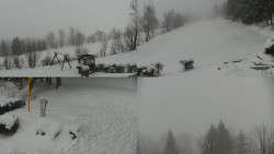 Sdružený snímek okolí chaty Myslivna