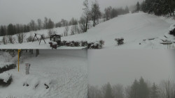 Sdružený snímek okolí chaty Myslivna