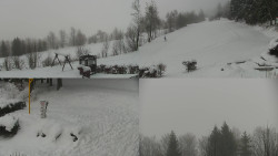 Sdružený snímek okolí chaty Myslivna