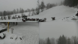 Sdružený snímek okolí chaty Myslivna