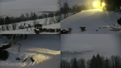 Sdružený snímek okolí chaty Myslivna