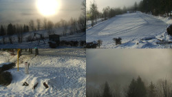 Sdružený snímek okolí chaty Myslivna