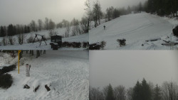 Sdružený snímek okolí chaty Myslivna