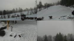 Sdružený snímek okolí chaty Myslivna