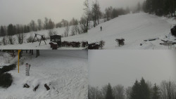 Sdružený snímek okolí chaty Myslivna