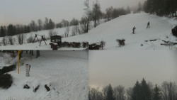 Sdružený snímek okolí chaty Myslivna