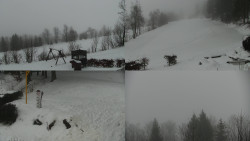 Sdružený snímek okolí chaty Myslivna