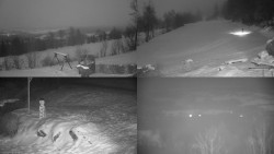 Sdružený snímek okolí chaty Myslivna