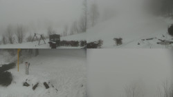 Sdružený snímek okolí chaty Myslivna