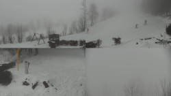 Sdružený snímek okolí chaty Myslivna