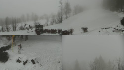 Sdružený snímek okolí chaty Myslivna