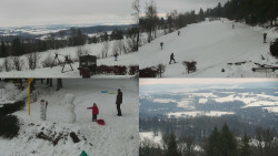 Sdružený snímek okolí chaty Myslivna