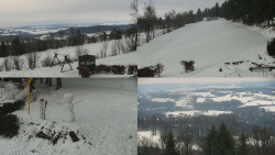 Sdružený snímek okolí chaty Myslivna