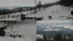 Sdružený snímek okolí chaty Myslivna