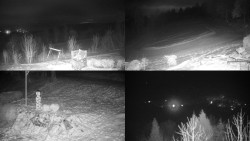 Sdružený snímek okolí chaty Myslivna